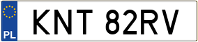 Trailer License Plate